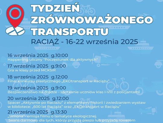 Raciąż na tydzień zamienia samochód na rower i własne nogi. Rusza Tydzień Zrównoważonego Transportu