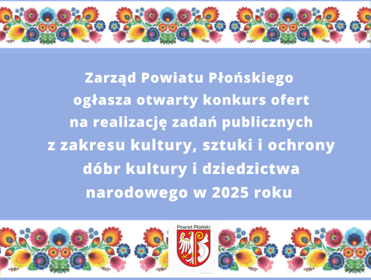 Rekordowe 55 tys. zł na kulturę w powiecie płońskim – nabór wniosków trwa