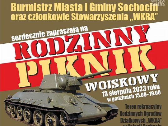Rodzinny Piknik Wojskowy już 13 sierpnia w Kolonii Sochocin 