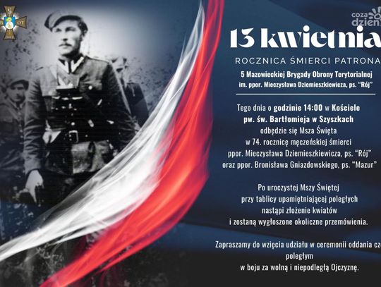 Rój i Mazur – pamiętamy. W Szyszkach uczczą 74. rocznicę śmierci żołnierzy wyklętych