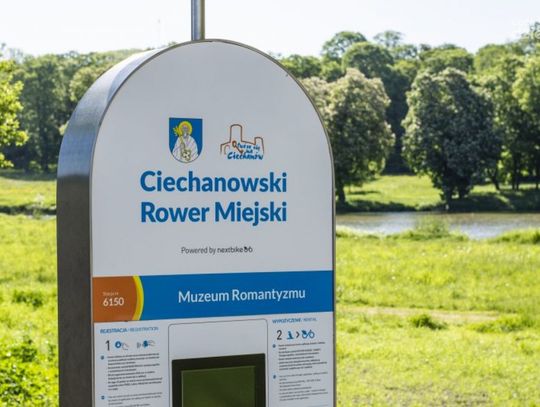 Rowerem miejskim do Opinogóry, stacja już otwarta!