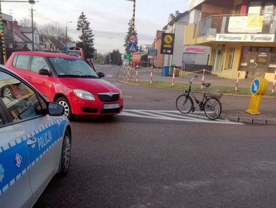 Rowerzysta kontra osobówka - to nie wyglądało dobrze 