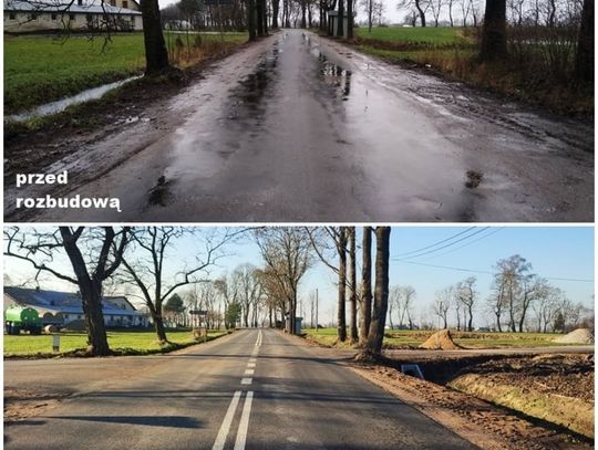 Rozbudowa drogi powiatowej w Długołęce zakończona