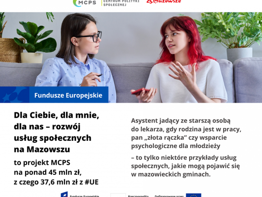 Rozwój usług społecznych na Mazowszu 