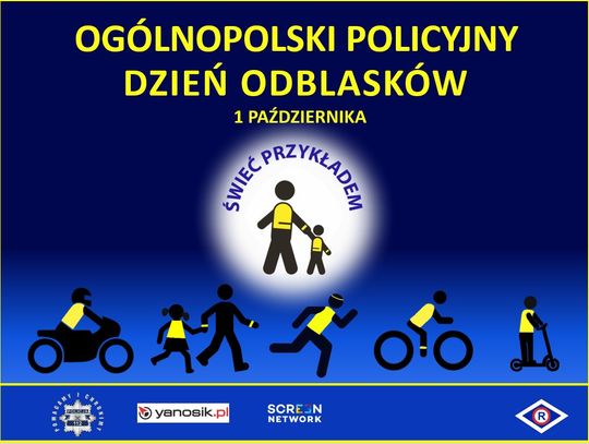 Plakat Ogólnopolski Policyjny Dzień Odblasków