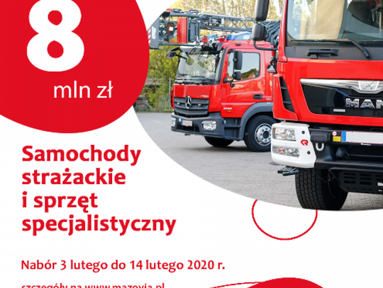 Są pieniądze dla mazowieckich strażaków z OSP