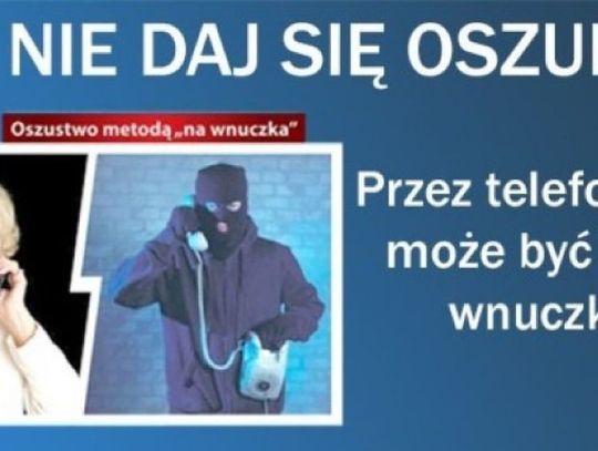 Seniorka z Mławy nie dała się nabrać. Dzwonili do niej oszuści działający metodą "na wnuczka"