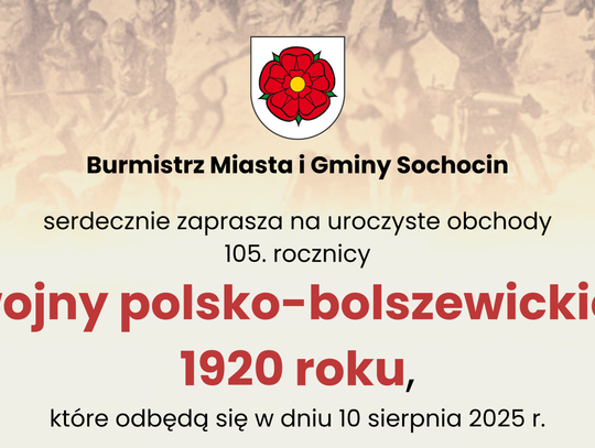 Sochocin uczci 105. rocznicę wojny polsko-bolszewickiej. Znamy program uroczystości