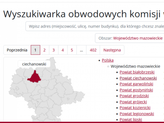 Sprawdź gdzie możesz zagłosować w dzisiejszych wyborach