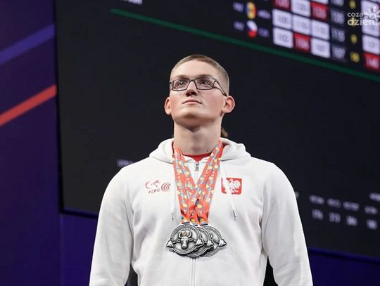 Srebrny Marcin Ziółkowski. Ciechanowski sztangista drugi w Europie