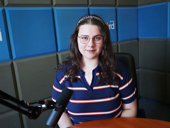 Karolina Konopa w studiu Radia Rekord