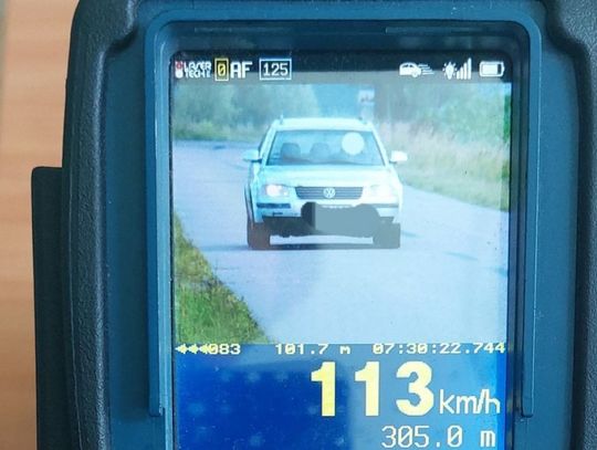 Szarżował w zabudowanym. Pędził przez Nużewko 113 km/h