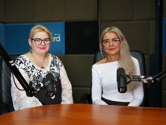 Dorota Czarnecka i Monika Borkowska w studiu Radio Rekord mazowsze