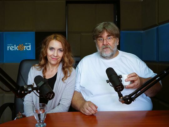 Marta Sosnowska i Wojtek Gęsicki w studio Radio Rekord - Ciechanów