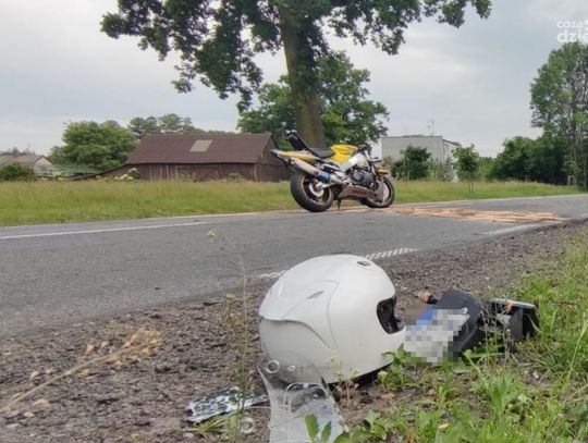 Tragedia pod Ojrzeniem, nie żyje motocyklista