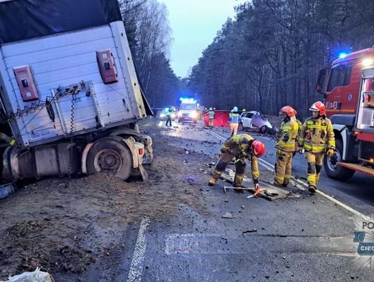 Tragiczny wypadek w Ościsłowie – zamknięta DK-60