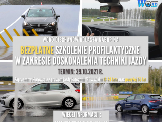 Uwaga kierowcy! Chcecie bezpłatnie spróbować swoich sił na płycie poślizgowej? 