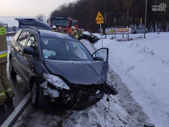 Uwaga Kierowcy! Zdarzenie drogowe na drodze wojewódzkiej nr 616 pod Gruduskiem