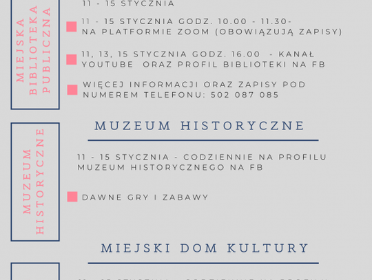 W Przasnyszu ruszają ferie.
