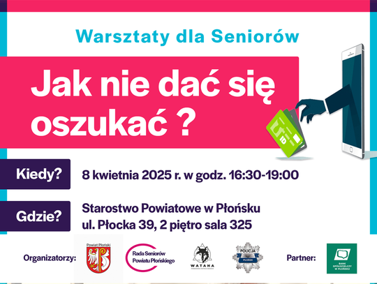 Warsztaty dla seniorów w Płońsku. Jak nie dać się oszukać „na wnuczka”?