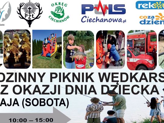 Wędkarski Dzień Dziecka w Ciechanowie - piknik pełen atrakcji już 31 maja