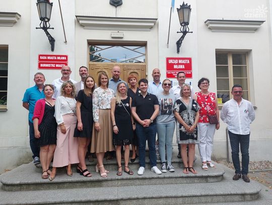 Wizyta delegacji miast partnerskich Mławy - okazja do wymiany doświadczeń