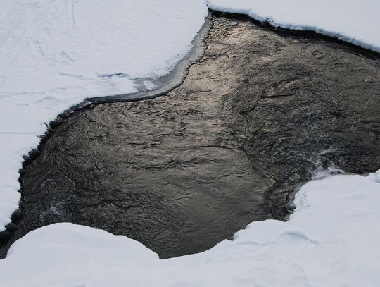 Wpadła do przerębla. Uratowali ją policjanci