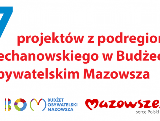 Wszystkie projekty zgłoszone do Budżetu Obywatelskiego Mazowsza będą realizowane!