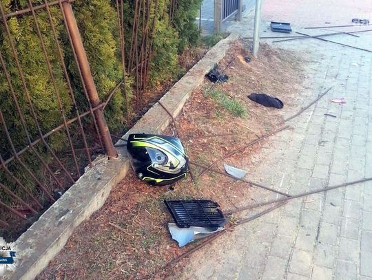 Wypadek motocyklisty w Stupsku