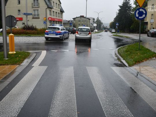 Wypadek w okolicach ronda 