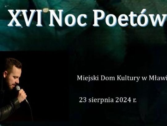 Zbliża się XVI Noc Poetów w Mławie!