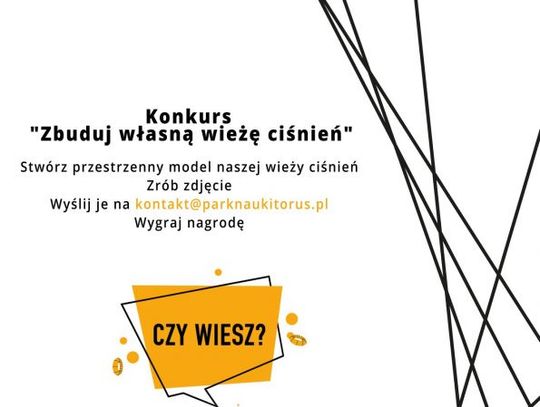 "Zbuduj własną wieżę ciśnień" z Parkiem Nauki Torus!