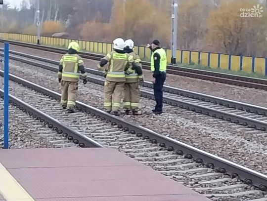 [zdjęcia] Tragiczny wypadek na torach kolejowych w Gąsocinie 
