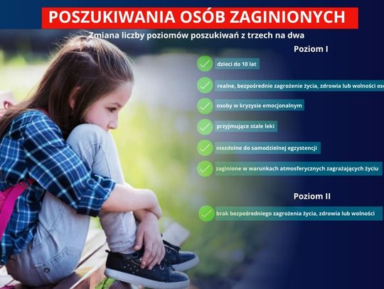 Zmiany przepisów dotyczących poszukiwań osób zaginionych