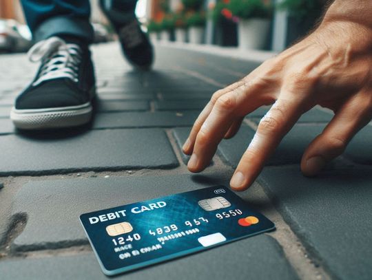 Znalazł kartę płatniczą na chodniku i wydał 400 złotych!