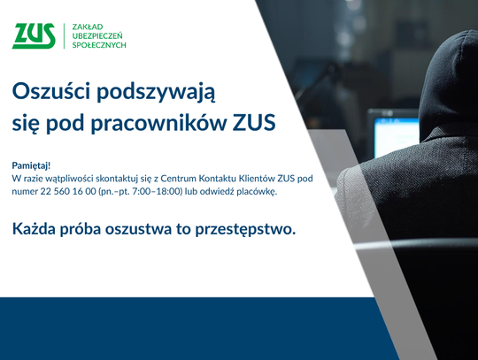 ZUS ostrzega - oszuści podszywają się pod pracowników ZUS ostrzega - oszuści podszywają się pod pracowników