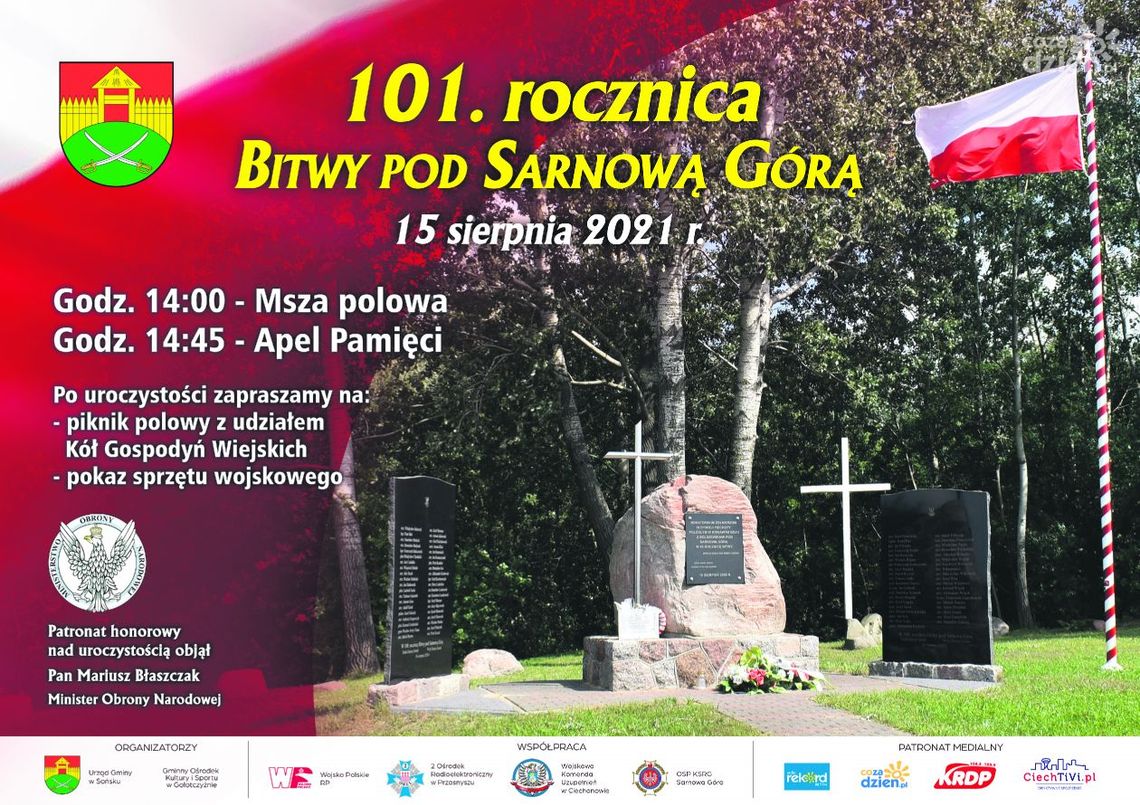 101 rocznica Bitwy pod Sarnową Górą. Zamiast rekonstrukcji przysmaki i pokazy sprzętu.