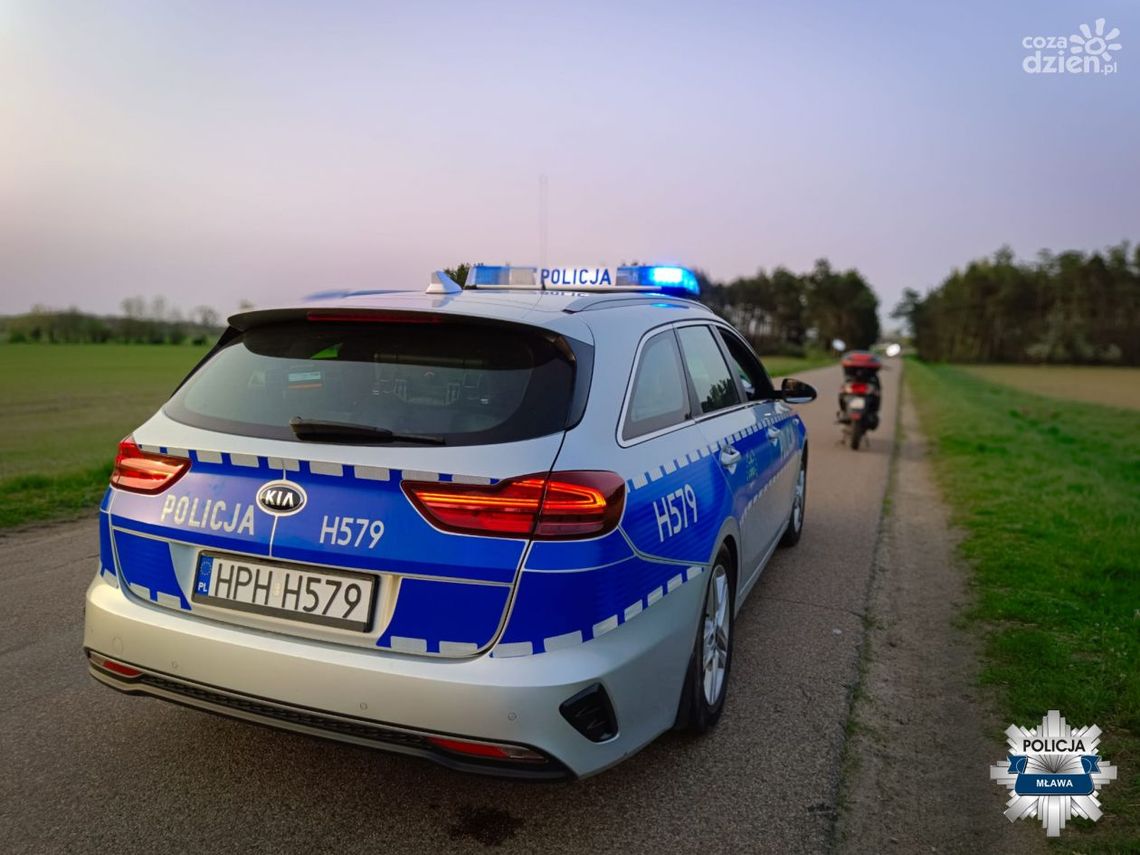 16-latek zatrzymany za jazdę motocyklem w Ciechanowie!