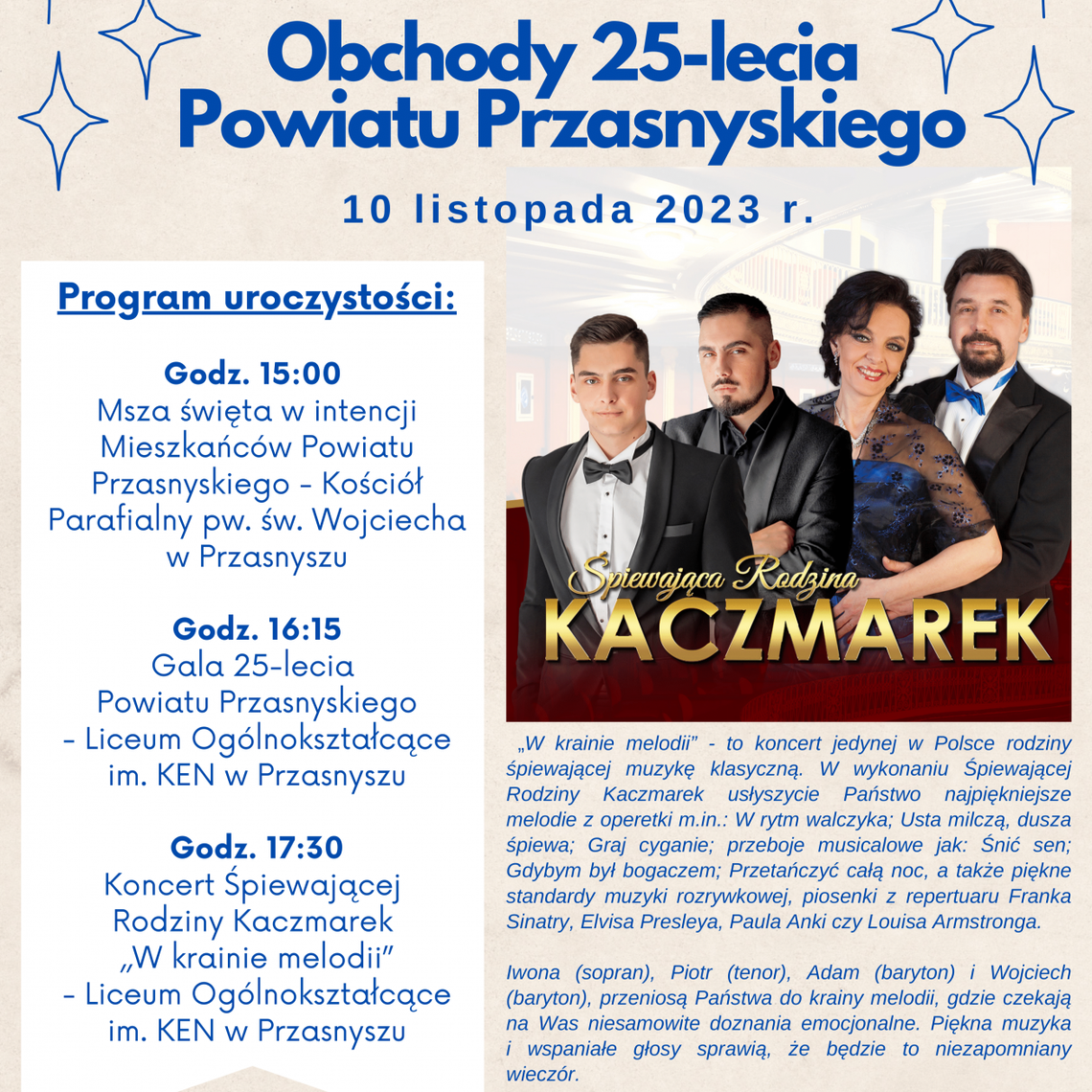 25 lat Powiatu Przasnyskiego - wspólne świętowanie jubileuszu