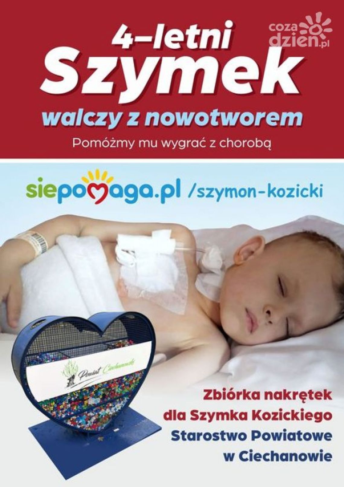 4-letni chłopiec walczy ze śmiertelną chorobą- z pomocą ruszył powiat!