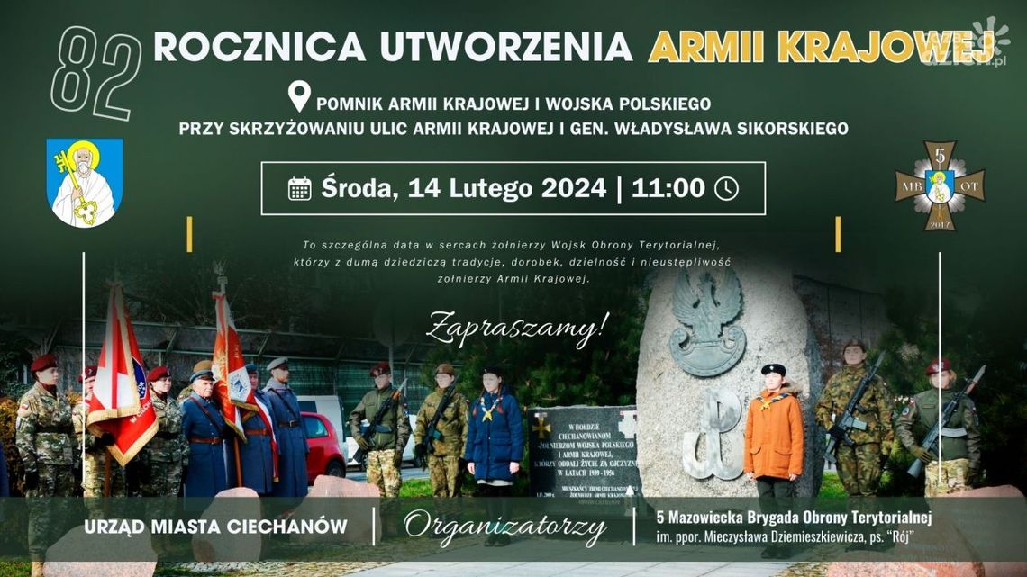 82 rocznica utworzenia Armii Krajowej. W Ciechanowie pamiętają