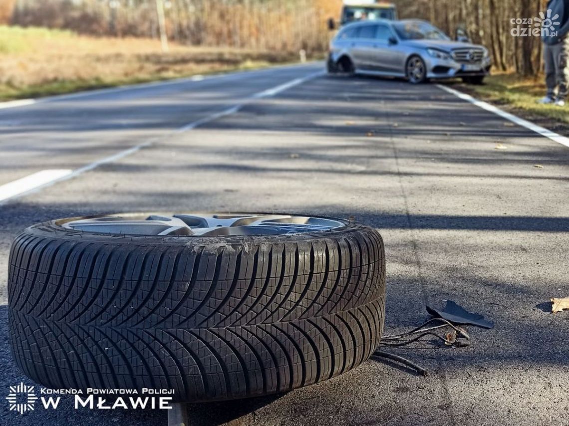 84-latek wyprzedzał dwie ciężarówki, miał dużo szczęścia
