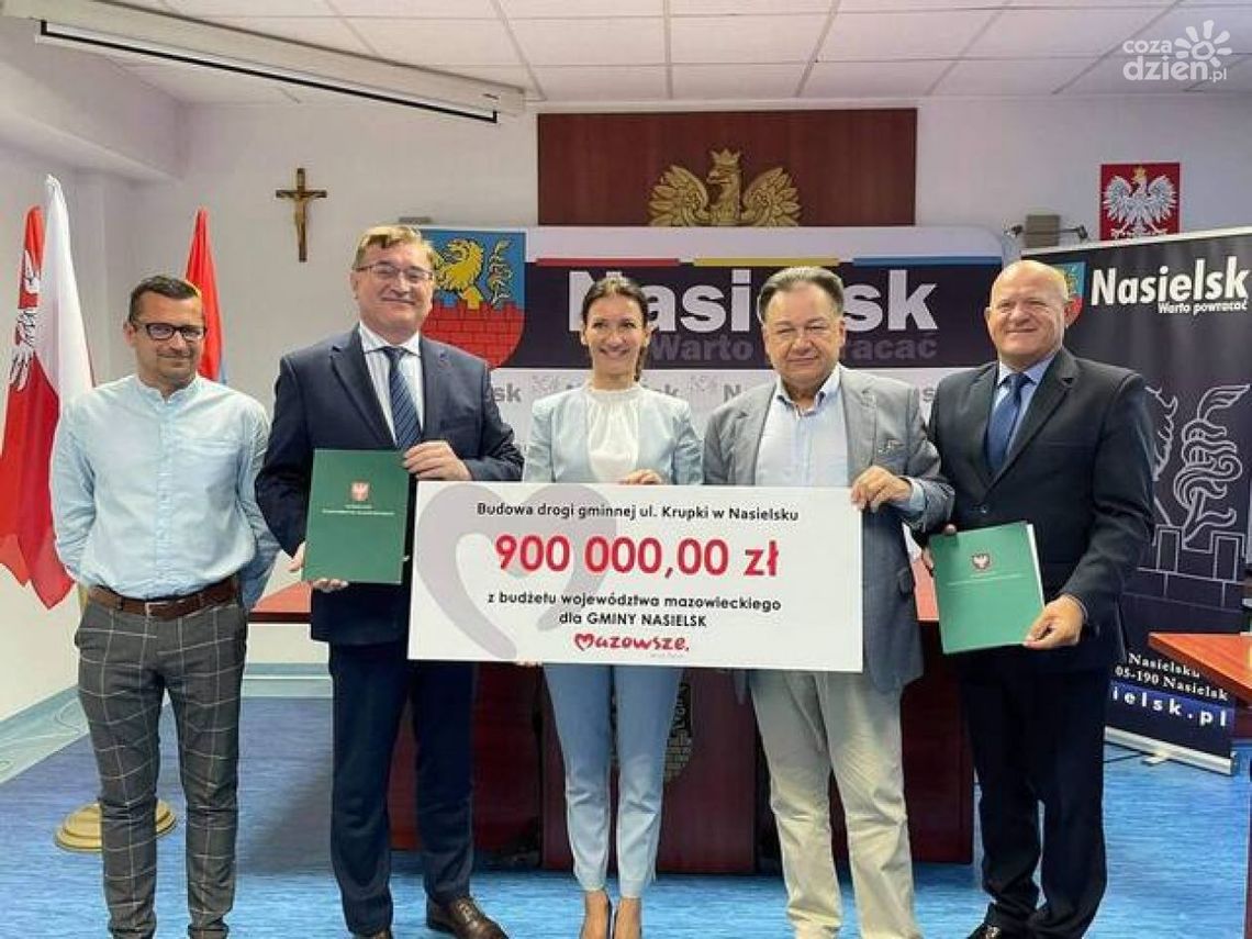 900 tys. zł od samorządu Mazowsza dla gminy Nasielsk