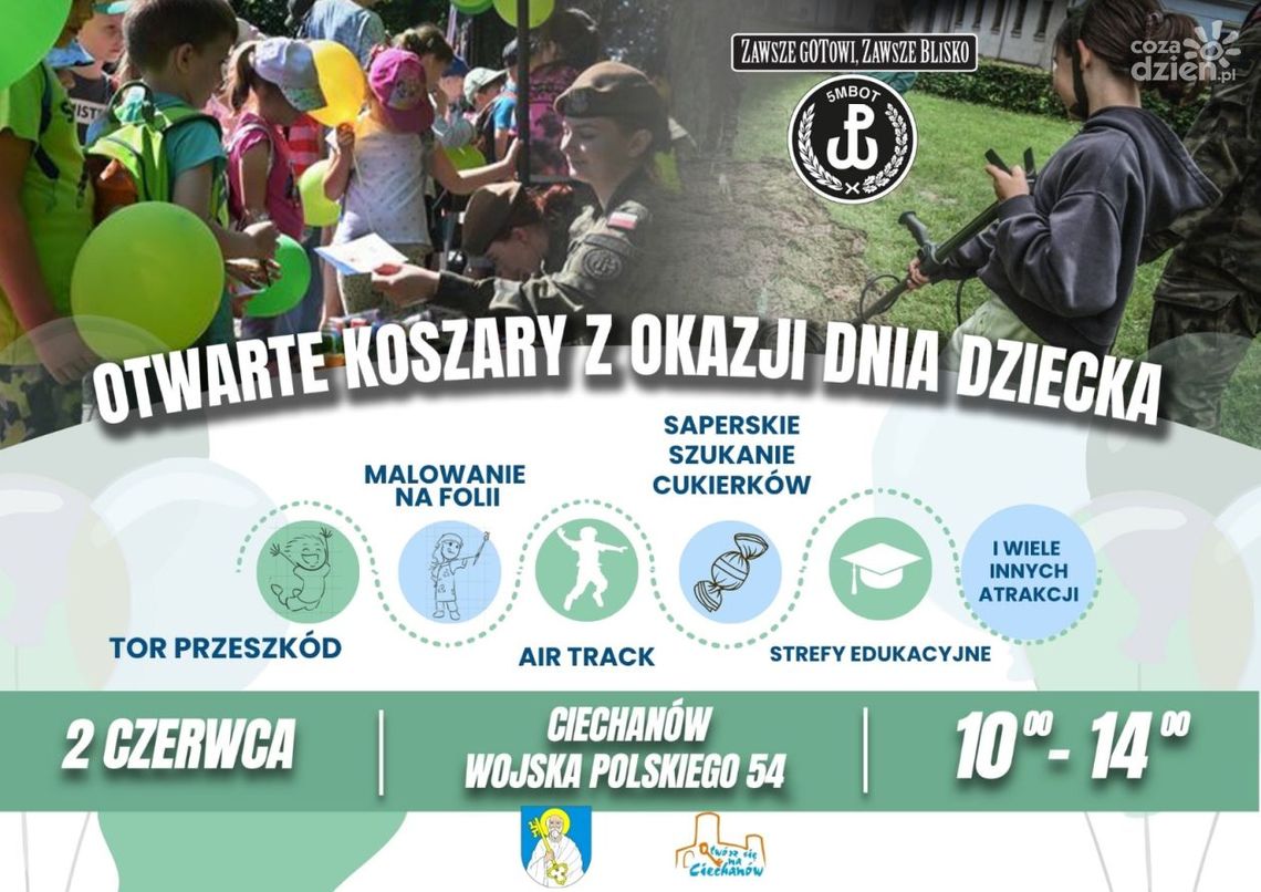 Aktywny Dzień Dziecka z terytorialsami – atrakcje w ciechanowskich koszarach