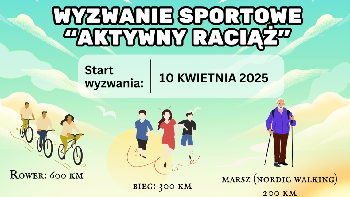 Aktywny Raciąż 2025: Rowerem, biegiem lub marszem odkryj gminę i zdobądź medal!