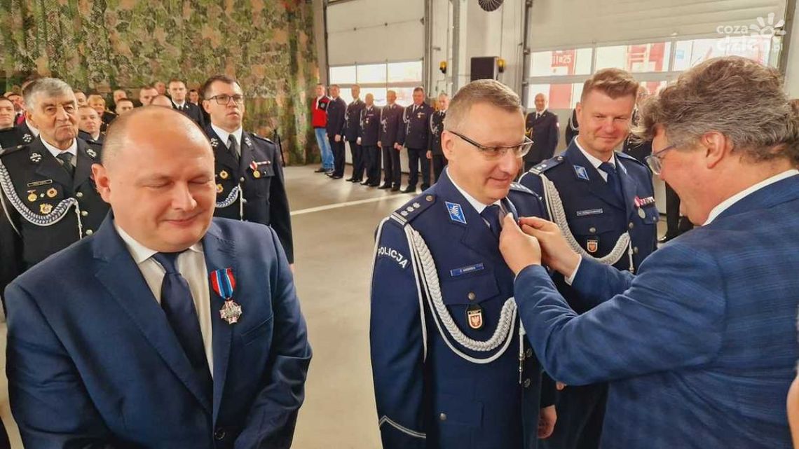 Andres i Romanowski odznaczeni za "Zasługi dla Ochrony Przeciwpożarowej"
