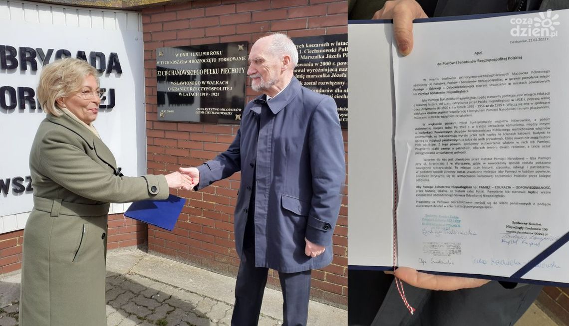 Antoni Macierewicz popiera inicjatywę powstania Izb Pamięci Bohaterów Niepodległości