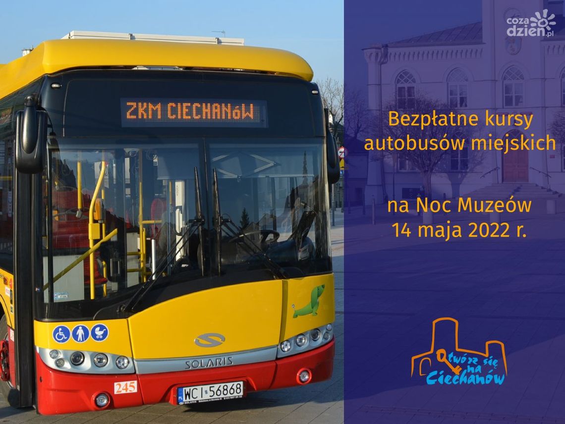 Bezpłatne autobusy miejskie w Noc Muzeów