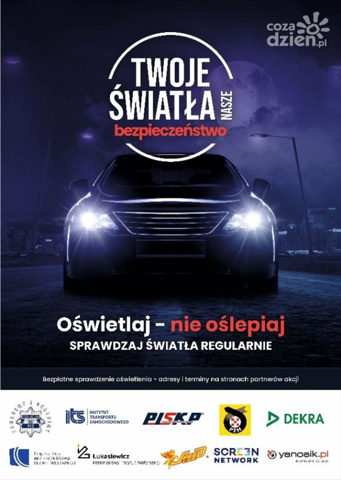 Bezpłatne badanie świateł samochodowych już w ten weekend!