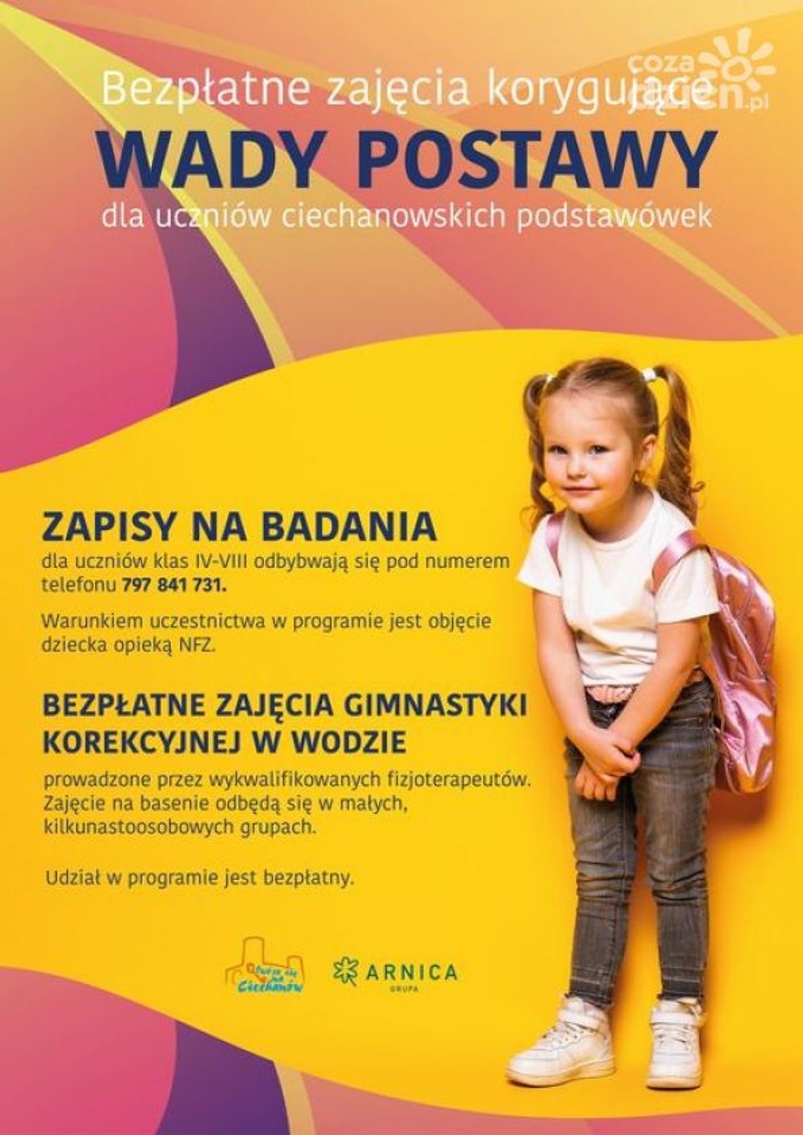 Bezpłatne zajęcia korygujące wady postawy dla uczniów